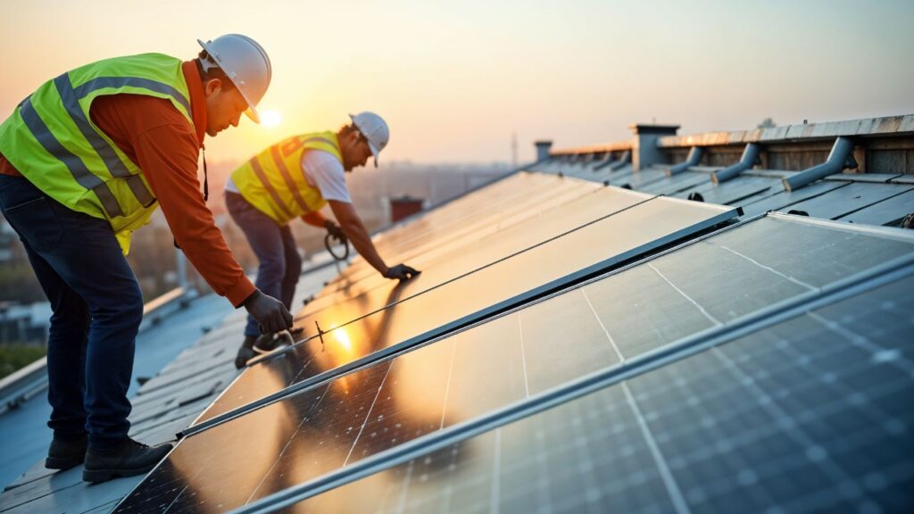 บริการรับทำความสะอาดแผงโซล่าร์เซล์ Solar panel cleaning service